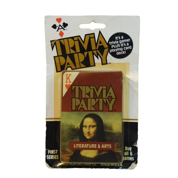 Vintage Trivia Party Literature & Arts Card Game Travel New in Original Package - Picture 1 of 3